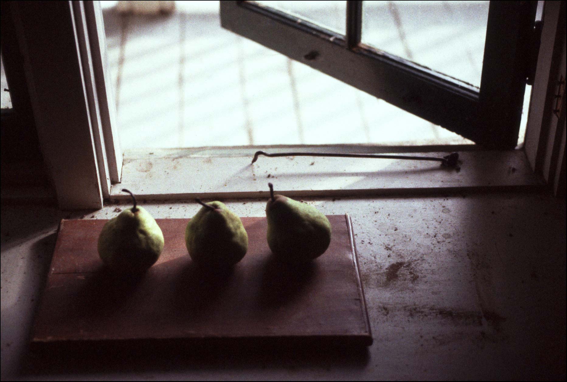 Pears in a doorway 