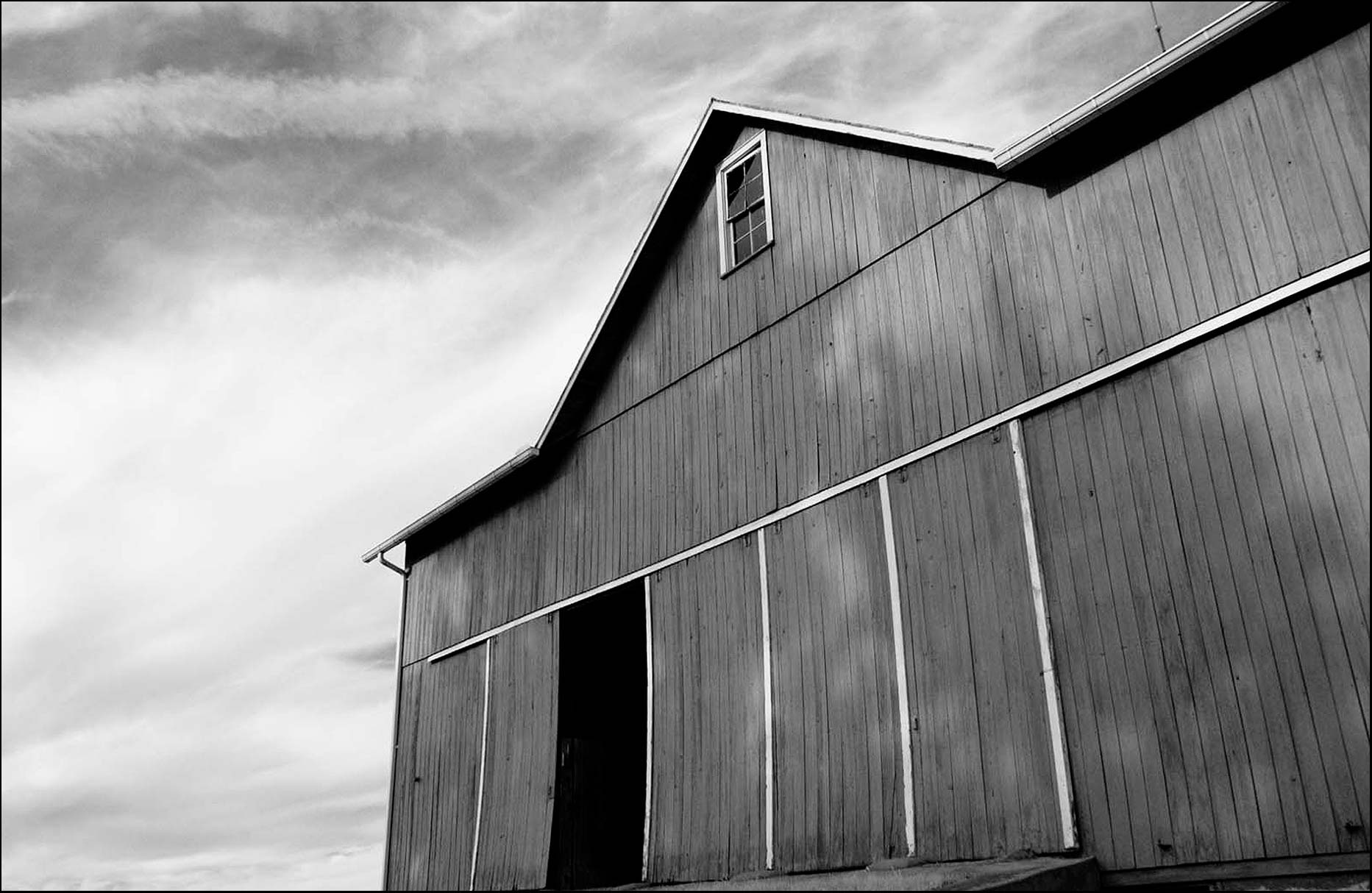 Barn shot in Black and white infrared